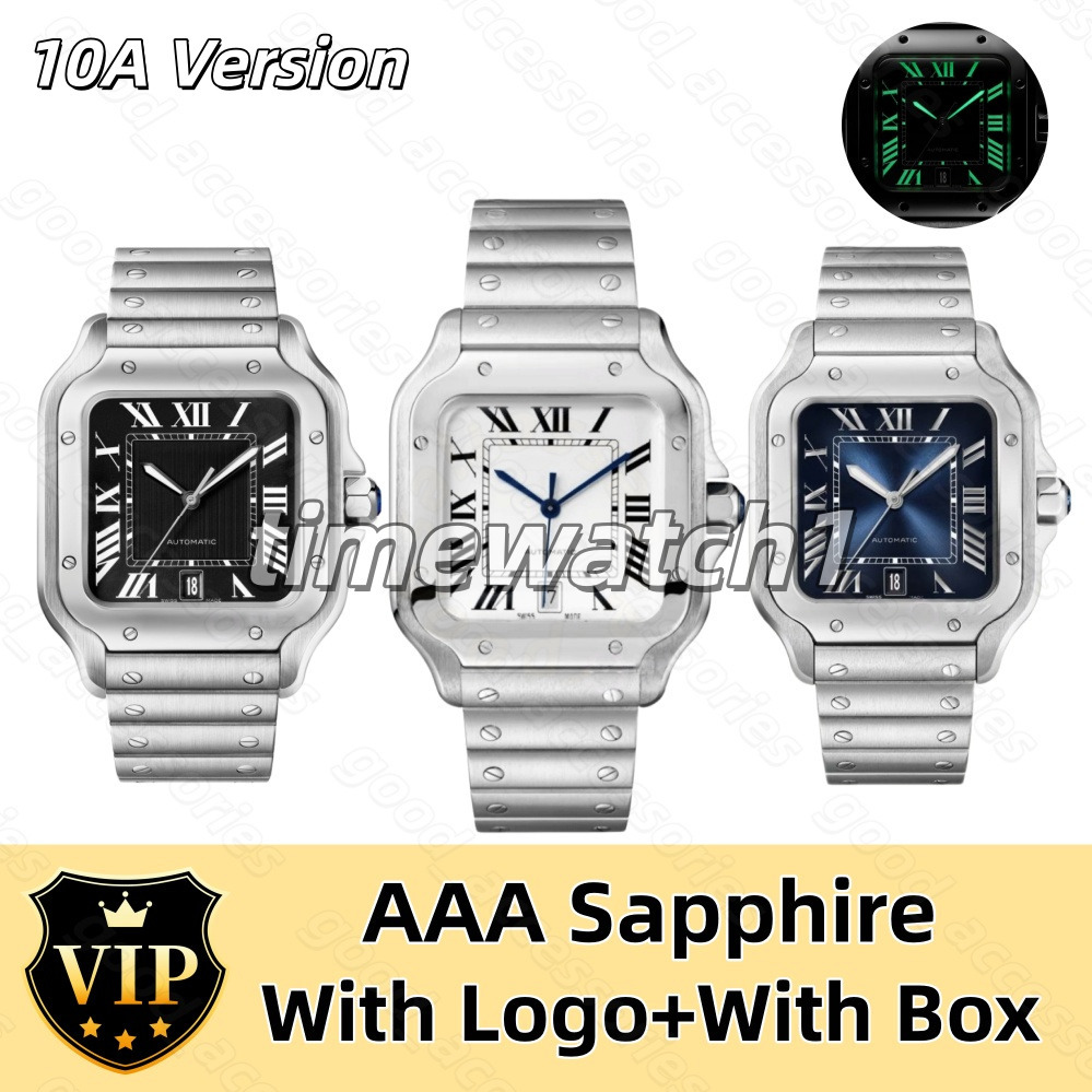 Car T1er Designer Watch Men Watches Classic Square Dial Automatic Chronograph Watch tanks Waterproof Santios Watch For Daily Business Santoss Luminous light 447