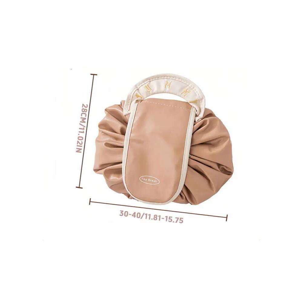 1PC Autumn and Winter New Ladies' lazy drawstring makeup portable waterproof travel toiletries bag, hand-held storage bag XJ260310