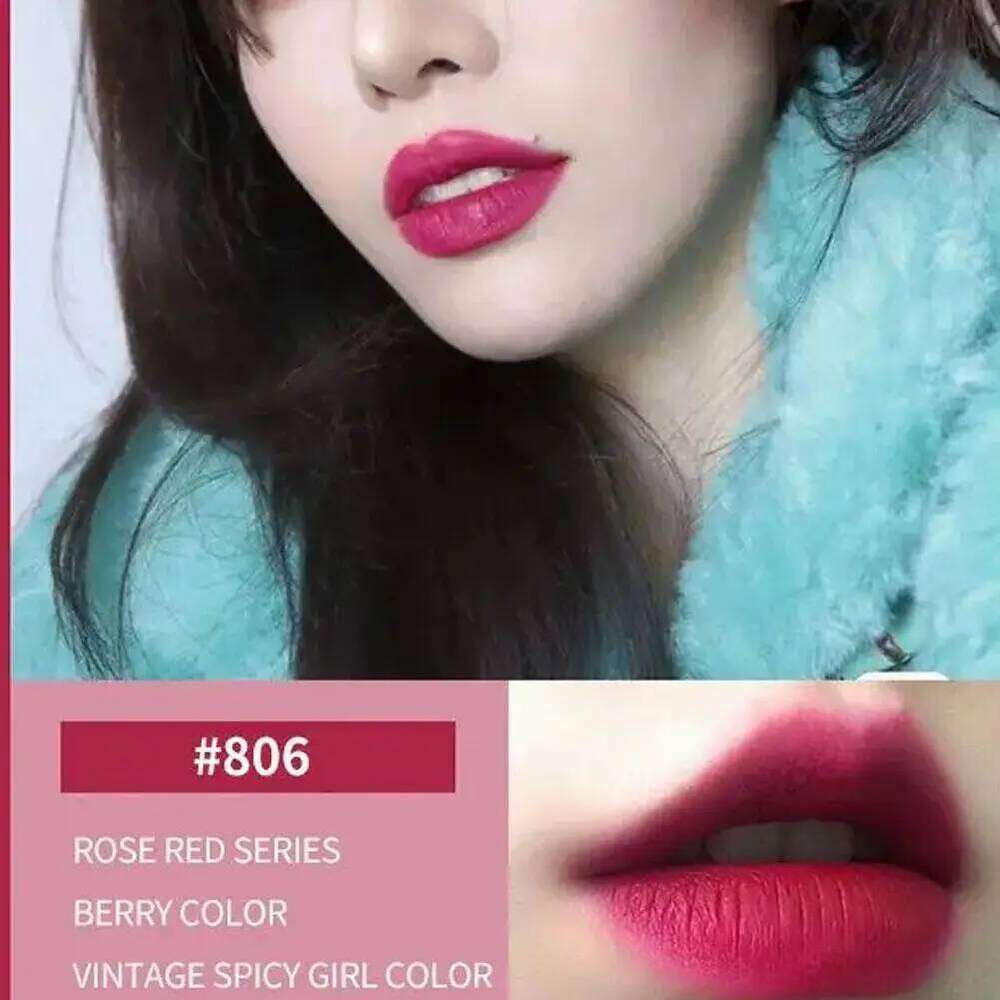 Eight Velvet Matte Glaze Set Lipstick Long-lasting Gloss Waterproof Non-stick Student Fading Cup Moisturizing Lip J9F9 Z260310