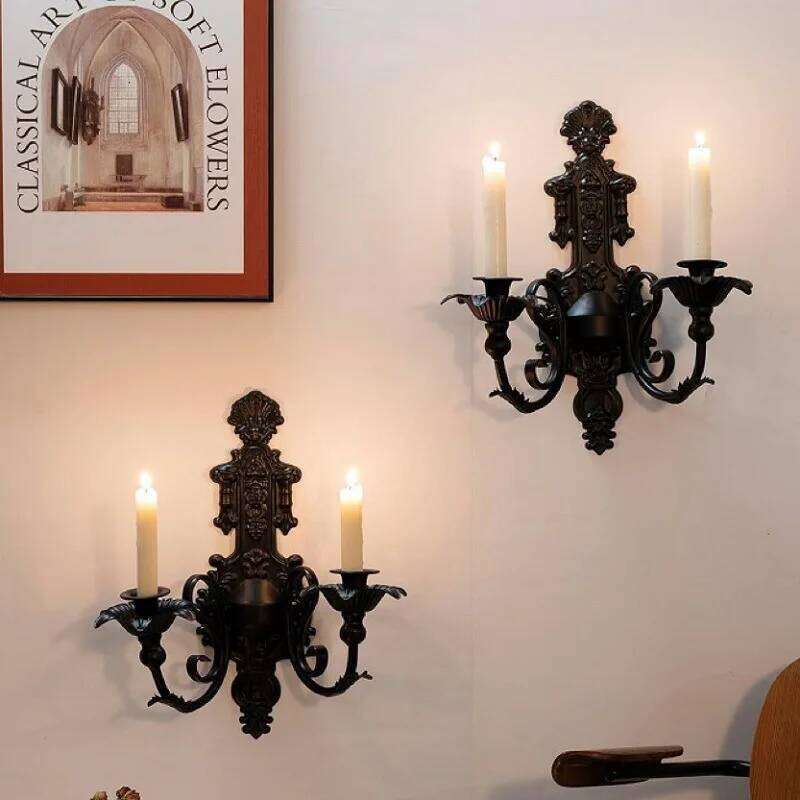 Metal Candle Sconces Candelabra Wall Decorations Ideal Stick Candles for Bedroom Table Centerpieces Living Room Home H260310