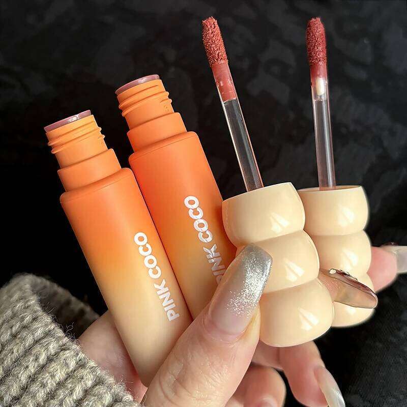 PINK COCO Sunset Galaxy Velvet Mud Low-saturation Tone Autumn and Winter Matte Lip Glaze Z260310