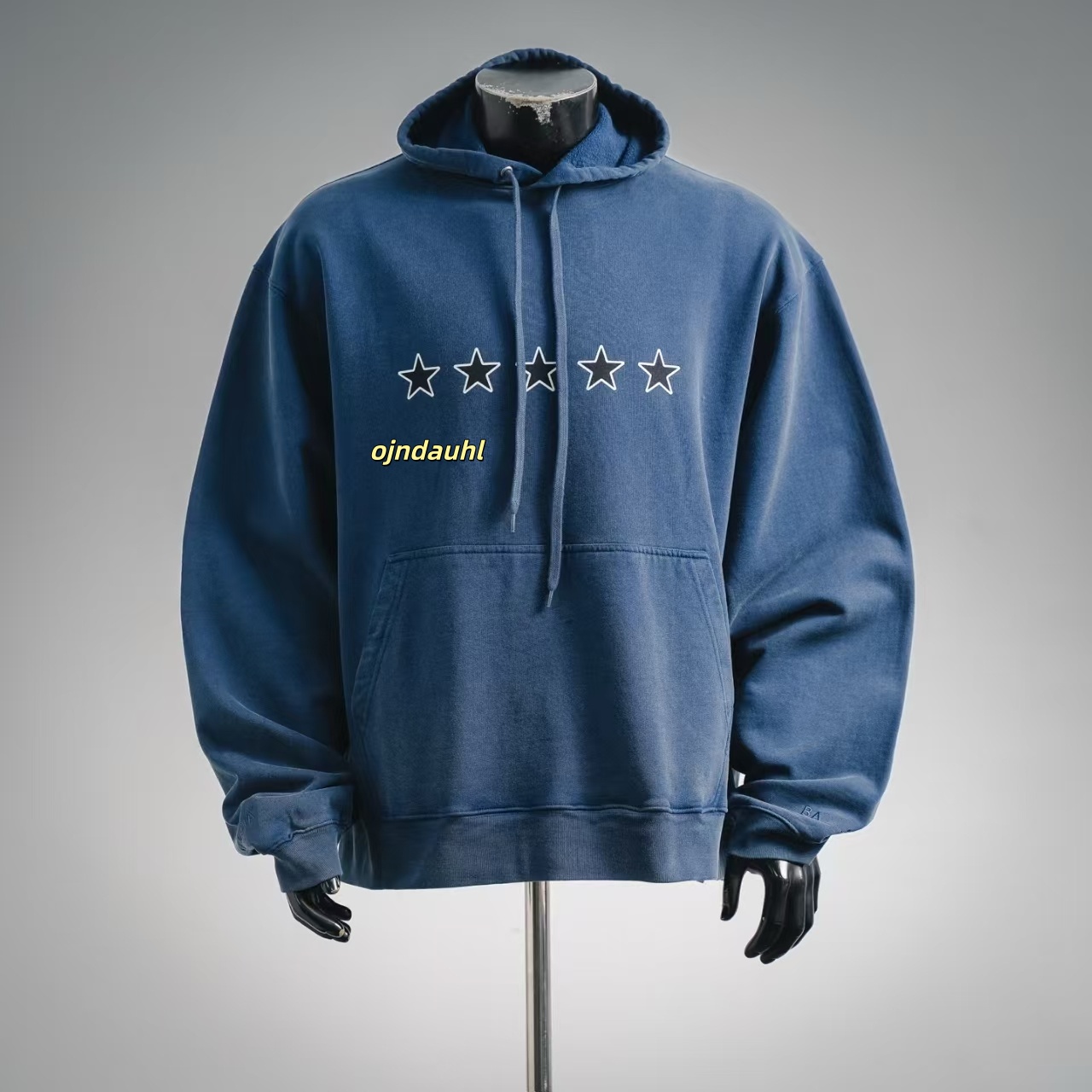 designer hoodie hoodies hoodies for men Vintage Blue Star Signature Hoodie Cotton long sleeved hoodie Letter-printed hooded sweater