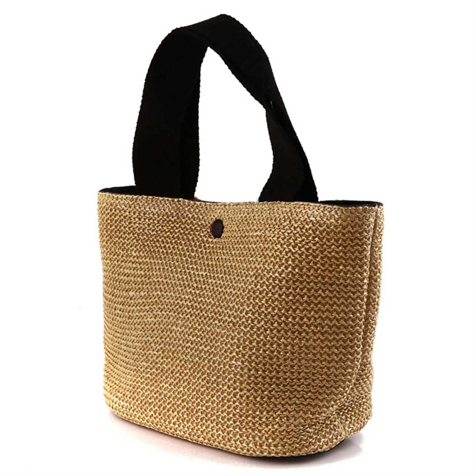 Elegant Ladies Straw Woven Handbag Women Holiday Beach Casual Tote Top-Handle Bags Fashion Shoulder Bags H2603101