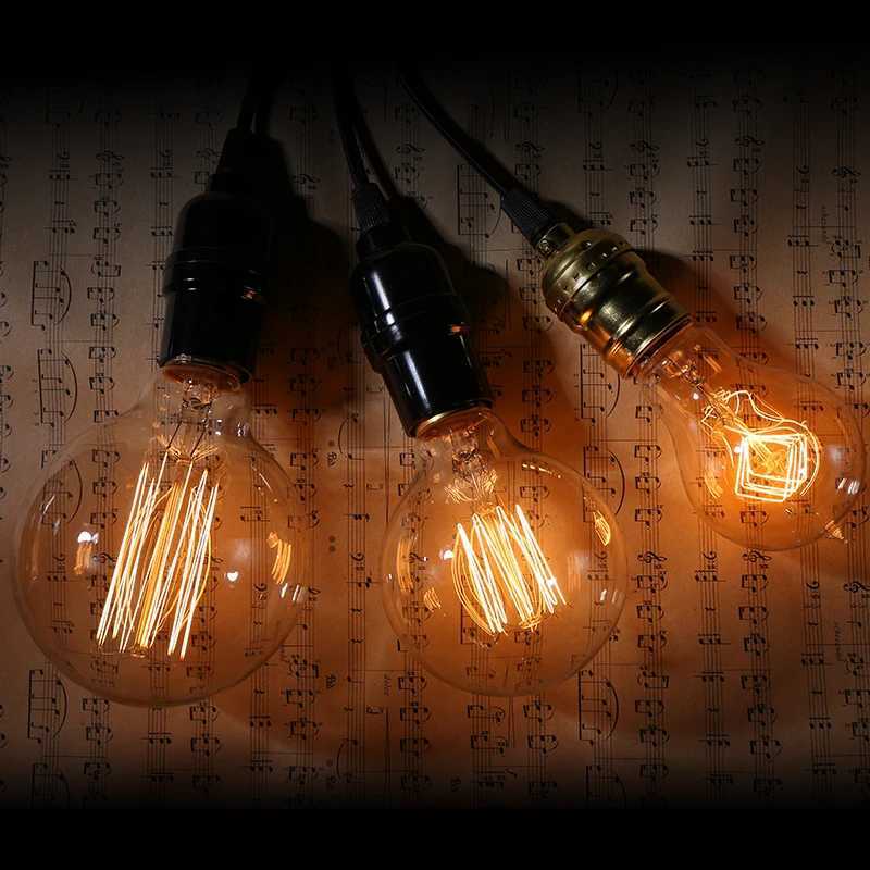 2-8pcs Dimmable Edison Light Bulb E27 40W 220V Retro Vintage Edison Bulb Incandescent Ampoule Bulbs Vintage Edison Lamp Light H260310