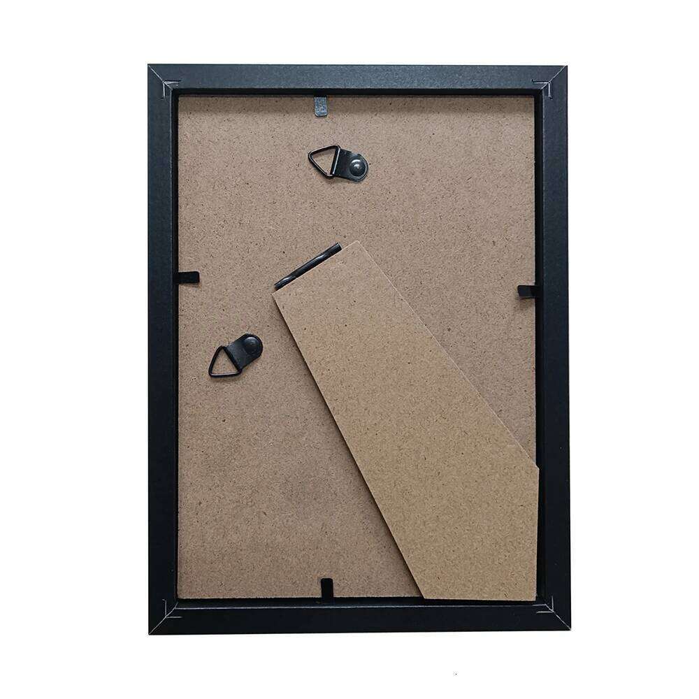 4 Colors A4 Picture Frame1/2/3/6PCS Wood Canvas 8x12inch Black White Brown Photo Frames Home Decor Poster Frame H260310 - view 4