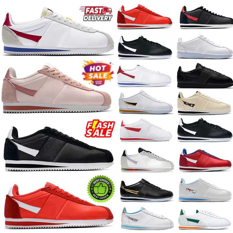 Free Shipping Designer shoes Mens Casual Sneakers Cortezshoe Classic OG Basic Leather Nylon Forrest Gump Stranger Things Cortezs Men Women Sports Trainers