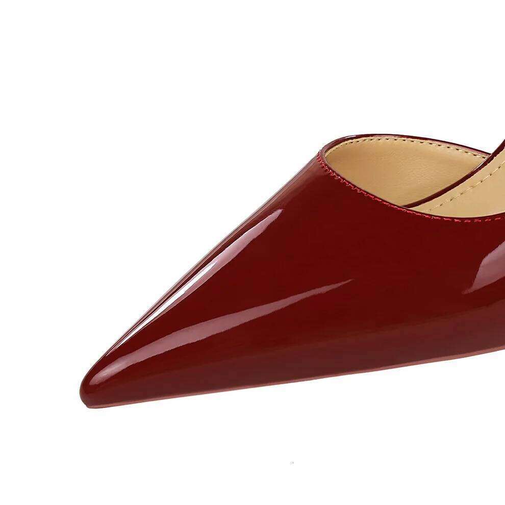 Women 10cm High Heels Lady classics Red Bottom Pumps Female Daily commuting Breathable Pointed Toe shoes