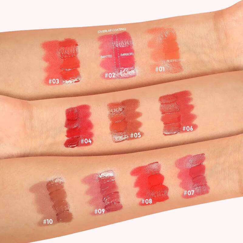 10 colors double-ended gloss matte glaze color reveal liquid lipstick velvet lip honey Z260310