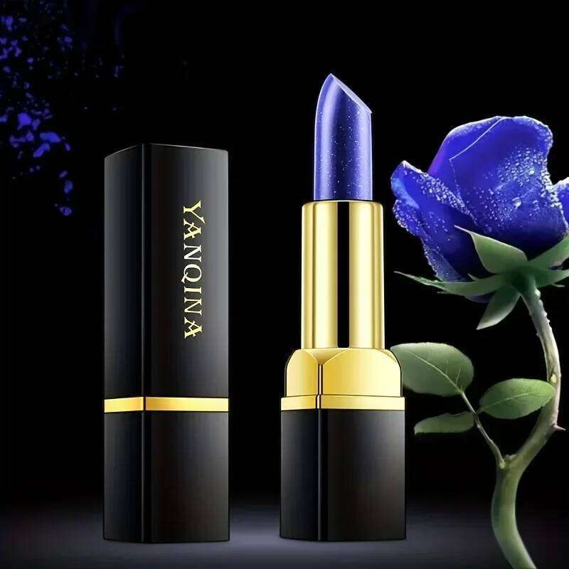 Blue Rose Theme Temperature-Sensitive Velvet Matte Lipstick Waterproof Non-Staining Moisturizing And Non-Drying Lip Makeup Z260310