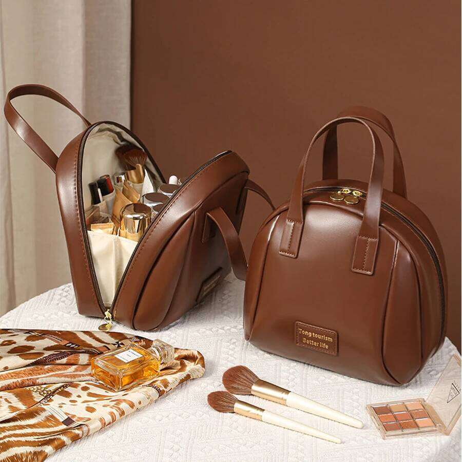 Shell Large Capacity Portable Wash Makeup Brush Storage Bag, Women's Outdoor Cosmetic Bag XJ260310