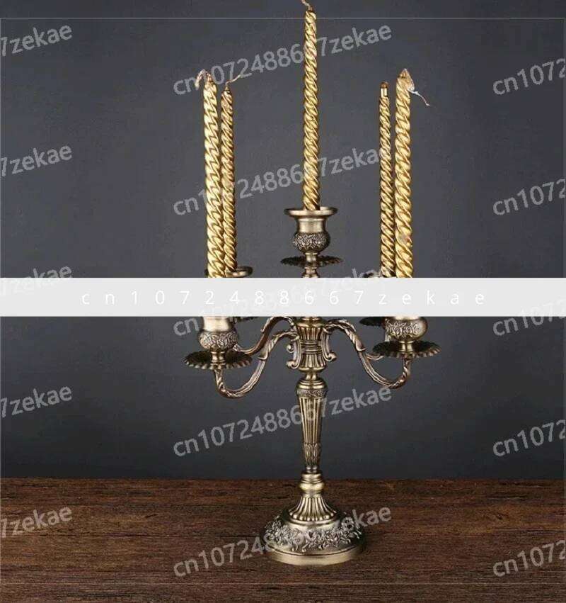 Activity Table Centerpiece New Bronze Metal 5-Arm/3-Arm Candlestick Wedding Decoration H260310