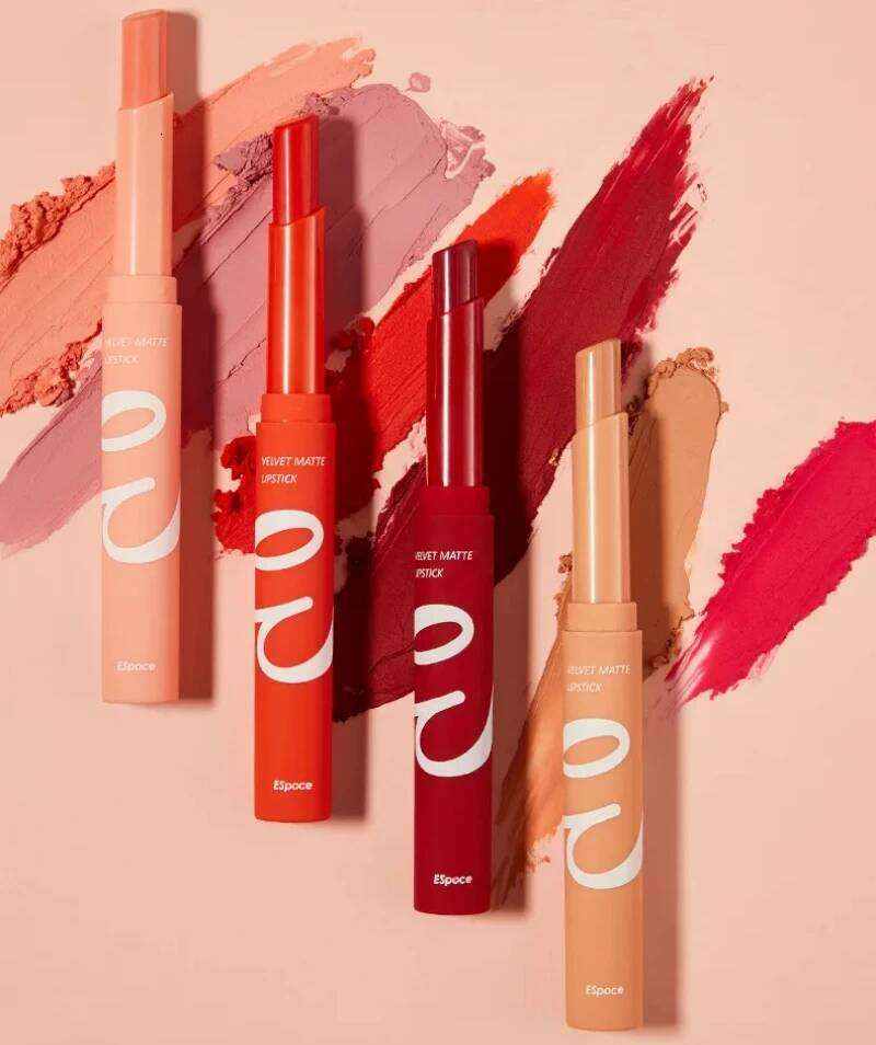 Nude Series - Matte Velvet Waterproof Long Lasting Red Non Stick Lipstick Cosmetic Makeup 12 Colors Z260310