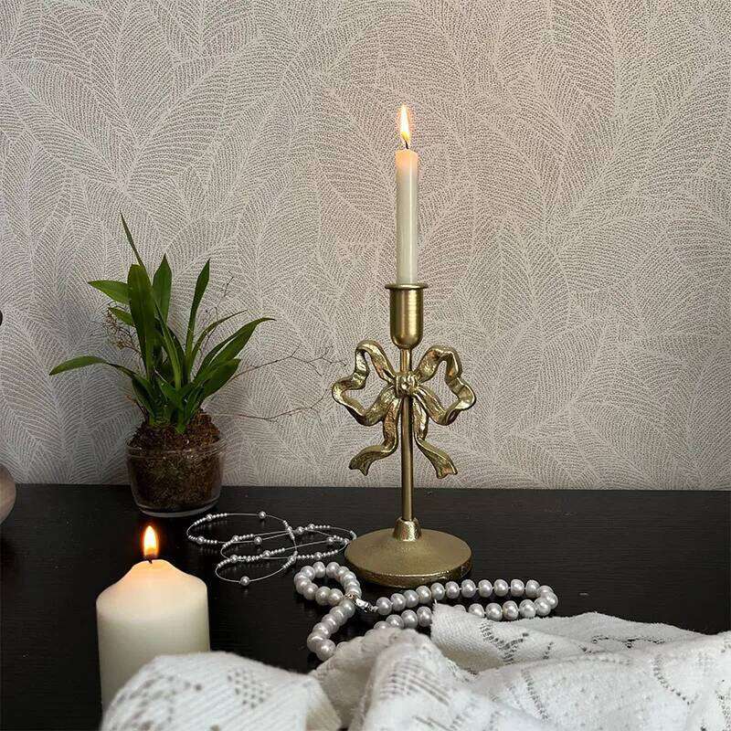 New French Retro Romantic Candle Holder Suitable For Window Display Dining Table Decoration Photography Props Sturdy And Durable H260310