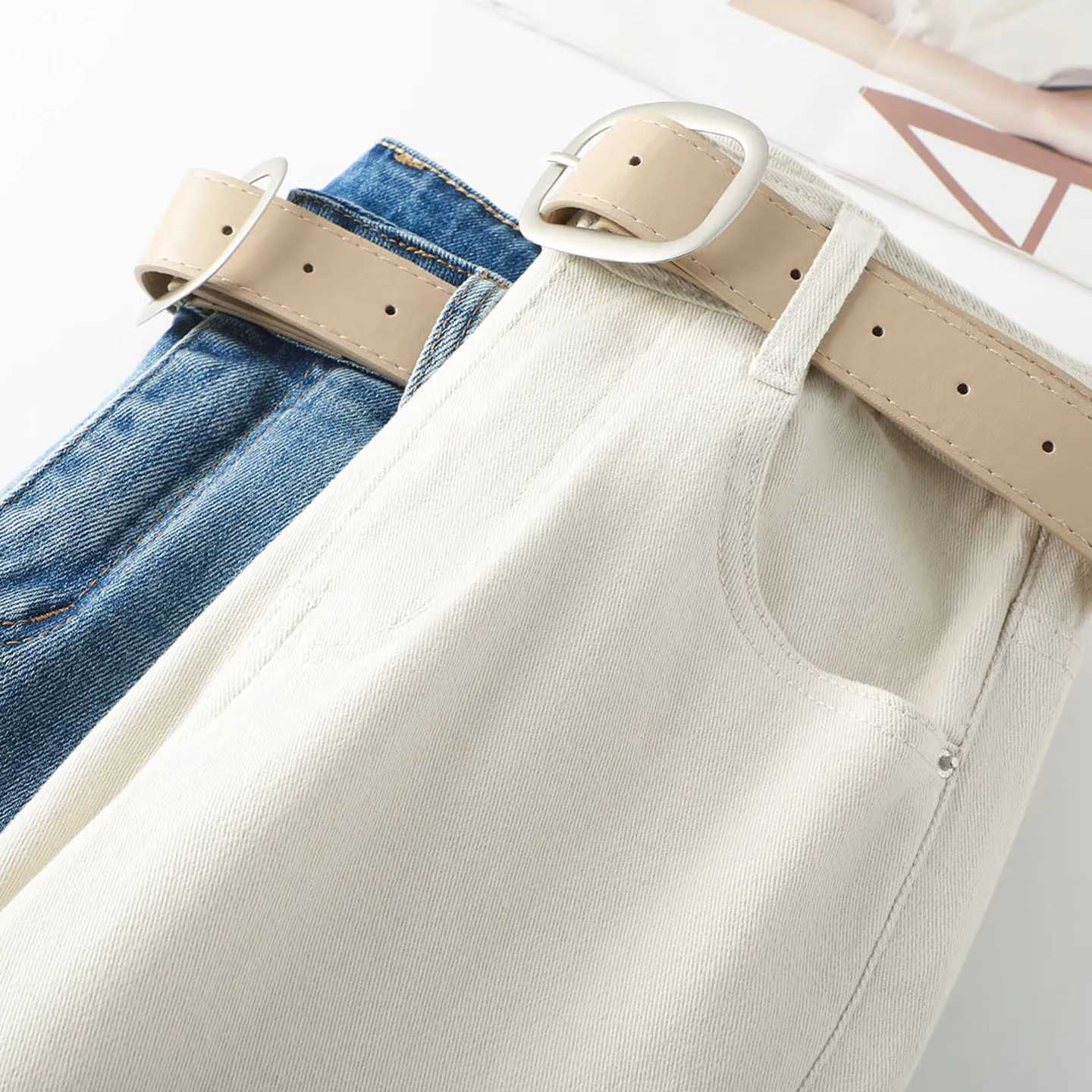 ZJYT Flare Jeans for Women Elegant Spring 2026 High Waist Light Blue White Denim Pants Trousers Lady Casual Bottoms Female M260310