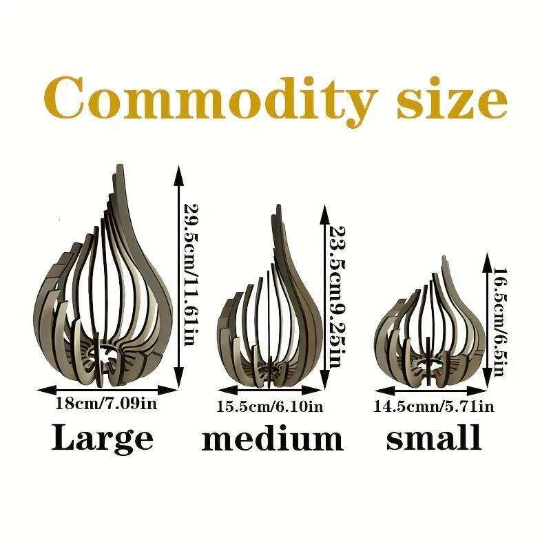 1pc Elegant Modern Minimalist Candleholder Wooden Table Centerpiece Candlelight Accent for Party Decor - Home Decoration Gift H260310