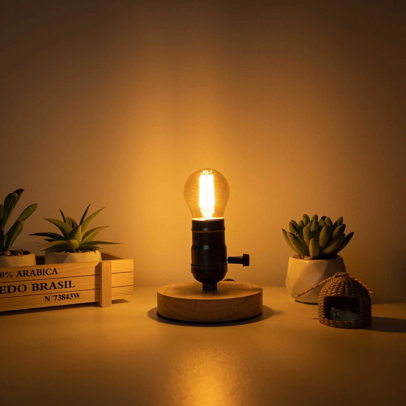 Retro 6W Led Filament Bulb E14 Base Globe Mini Light Bulbs Amber Glass Warm White 2700K Replacement Bulb for Pendant Chardeliers H260310