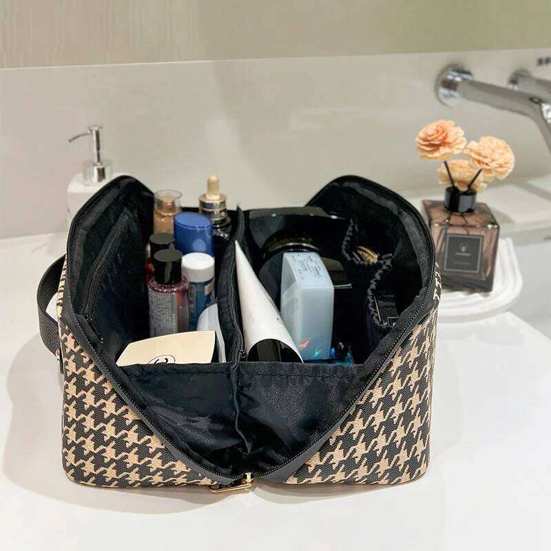 Pu Waterproof Cosmetic Large Capacity Travel Toiletry Women's Portable Multi-functional Storage Bag XJ260310