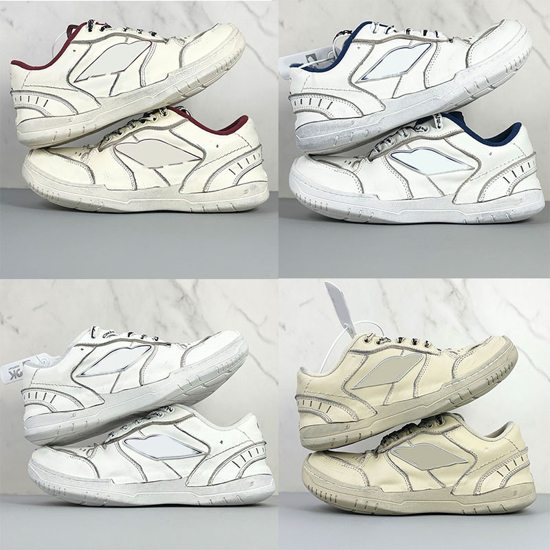 Couple style Hamptons Worn out Sneakers lady mens new color Worn out effect Retro sports shoes Cowskin polyester Vintage men women Casual low cut board shoes