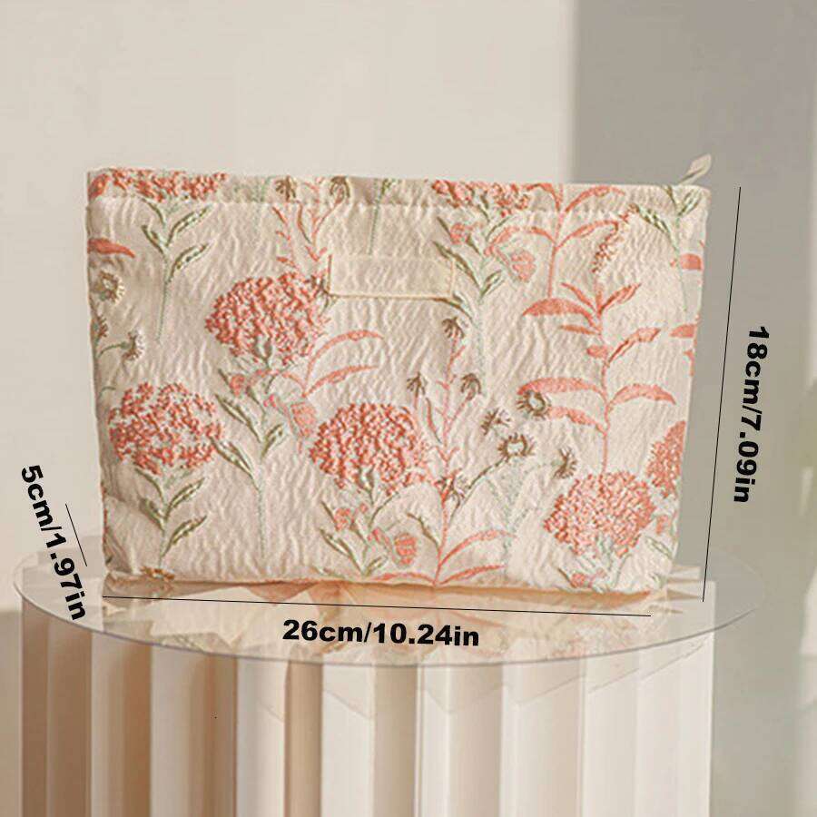 Women's Makeup Pink Bouquet Bulk Cosmetics Lipstick Storage Travel Toiletry Commuting Handy Hand Grab Bag Ins Style XJ260310