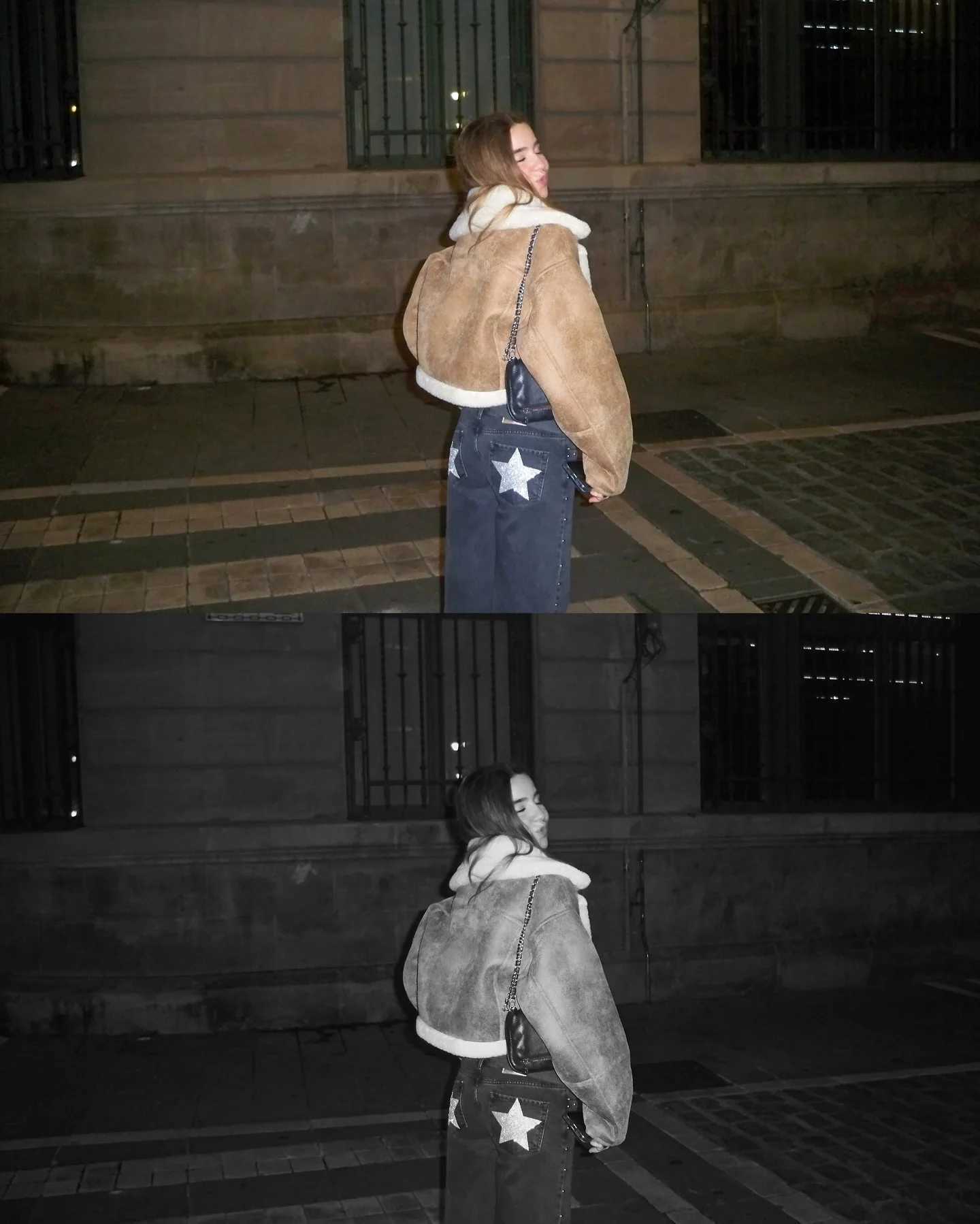 Y2K ONE DILEMMA Jeans Womens Gothic Five Pointed Star Sequined Rivet Baggy Jeans American Fashion Casual Mid Rise Slim TrousersT260310