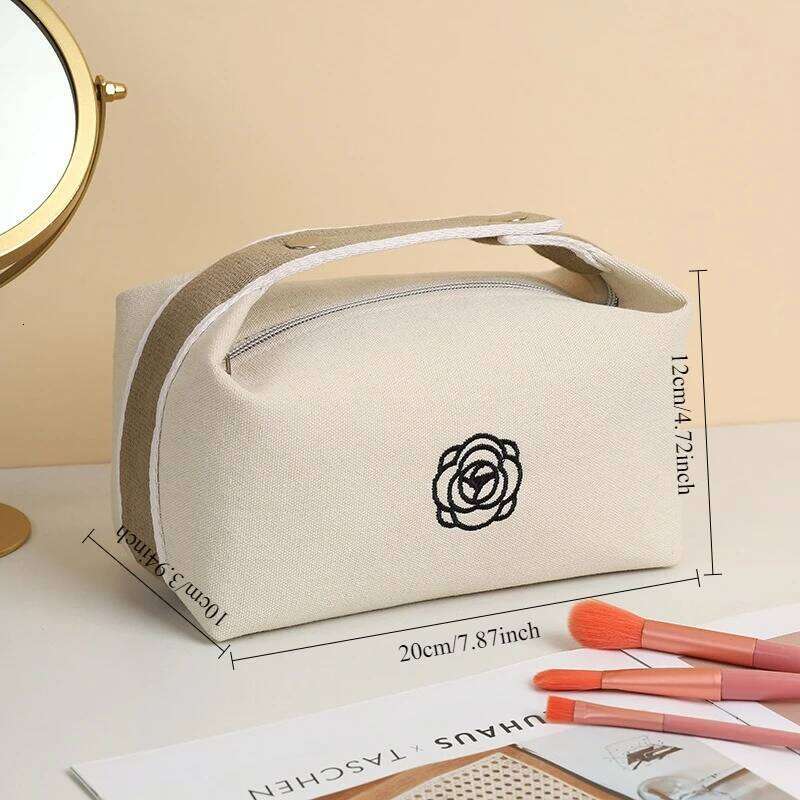 1pcs Camellia Flower Portable Makeup New Style - Sophisticated Cosmetics Lipstick Key Storage Bag XJ260310