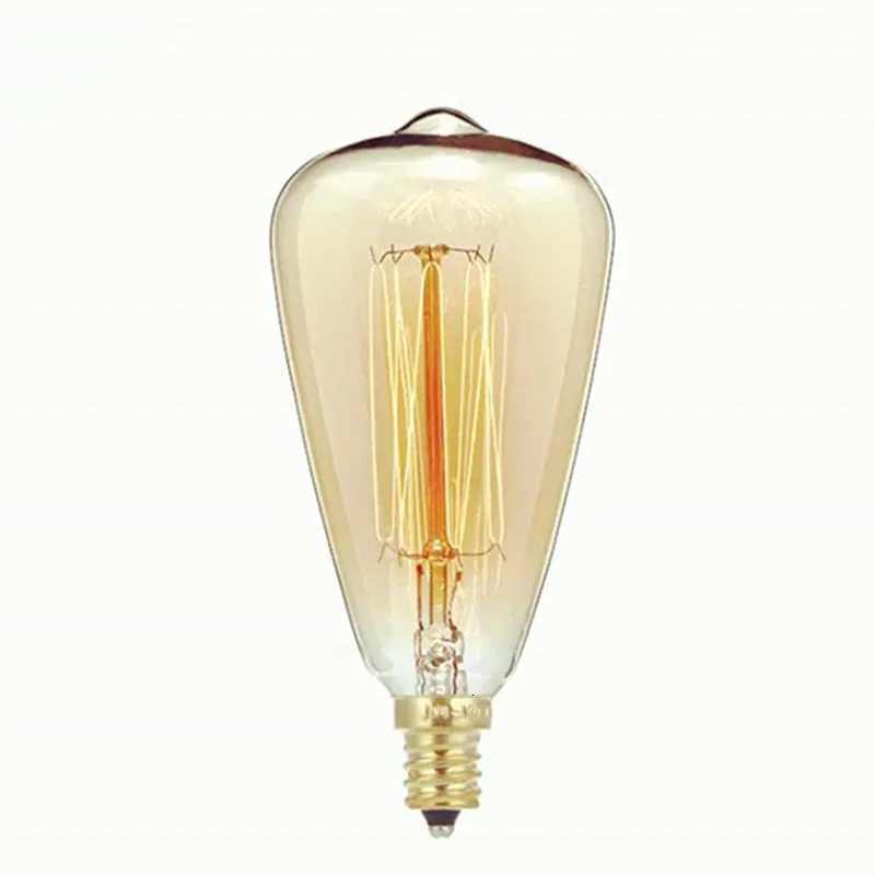 Bulb Lamp Edison 40 Watt E14 ST48 Dimmable Incandescent Vintage Edison Light Bulb 40W Warm White 220-240V H260310