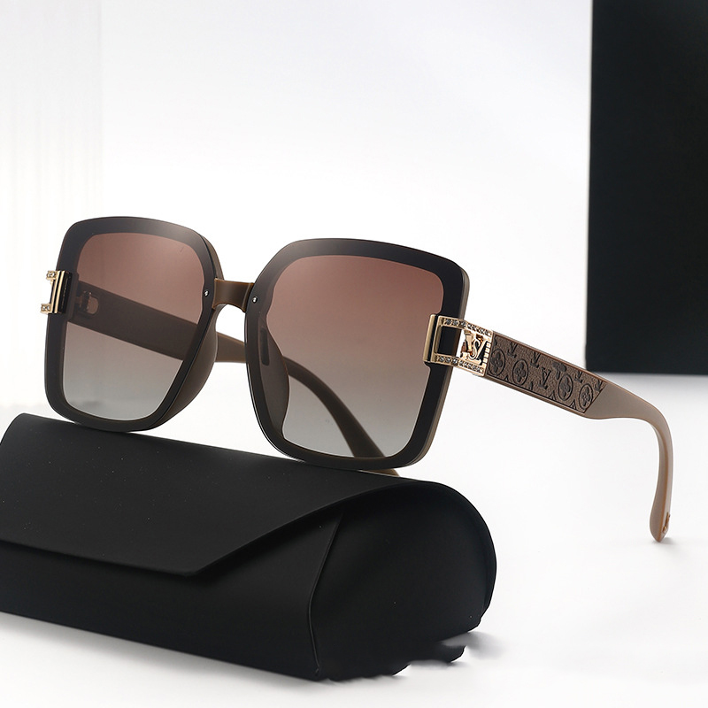Free shipping 2026 New Fashionable Cut Edge Semi-Framed High-Quality Trendy Minimalist Sunglasses Top-grade plain