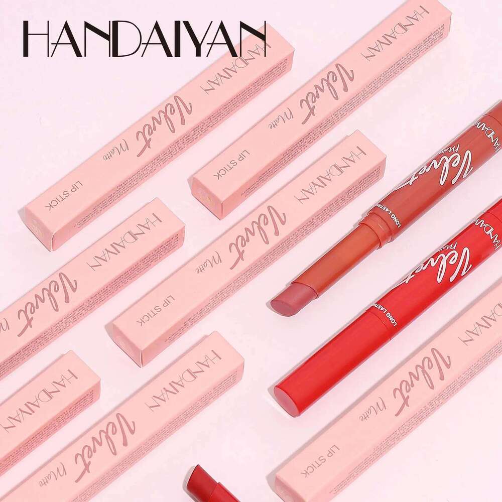 HANDAIYAN 8 colours velvet is not easy to take off matte moisturizing colour lipstick Z260310