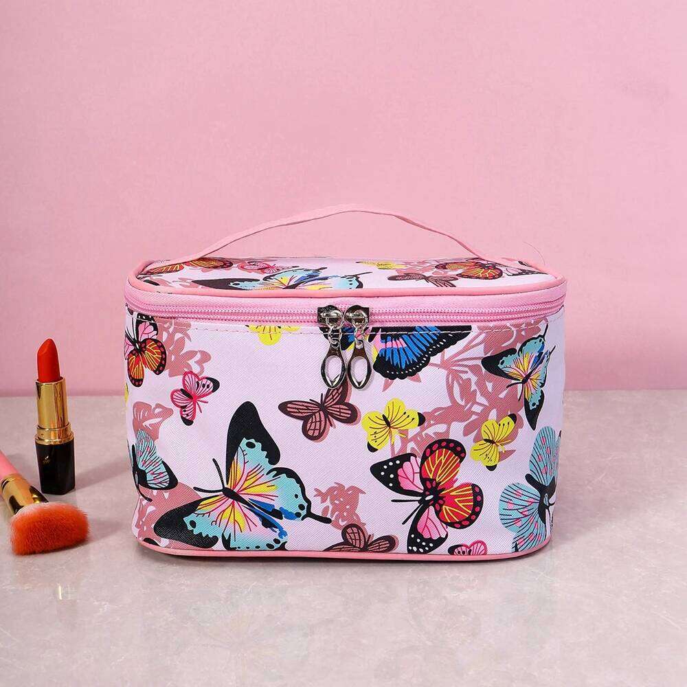 1PCS Square Makeup With Large Capacity, Storage, Travel Portable Men's And Women's Toiletries Bag XJ260310