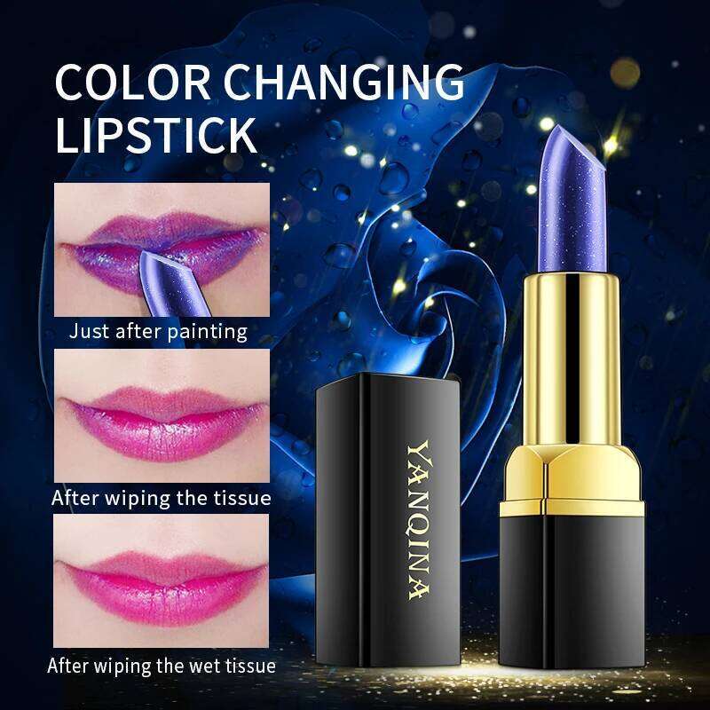 Blue Rose Lip Temperature Color Changing Natural Long Lasting Waterproof Lipstick Cosmetics Woman Makeup Z260310