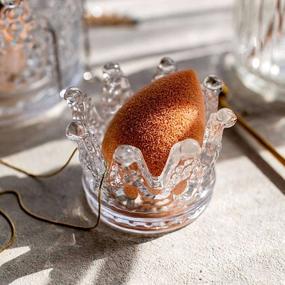 Tealight Glass Crown Holder, Crystal Votive Candle Stand for Dining Table Centerpiece Home Decor Wedding H260310