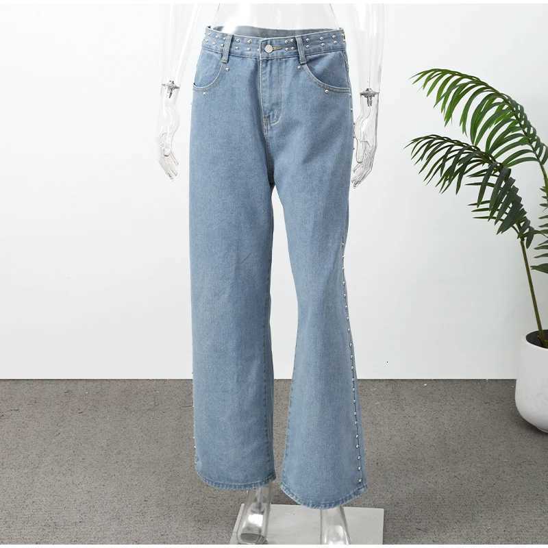 Y2k Back Sequin Star Long Pants Women Casual Contrast High Waist Loose Wide Leg Trousers 2026 New Spring Autumn Bottoms NewT260310