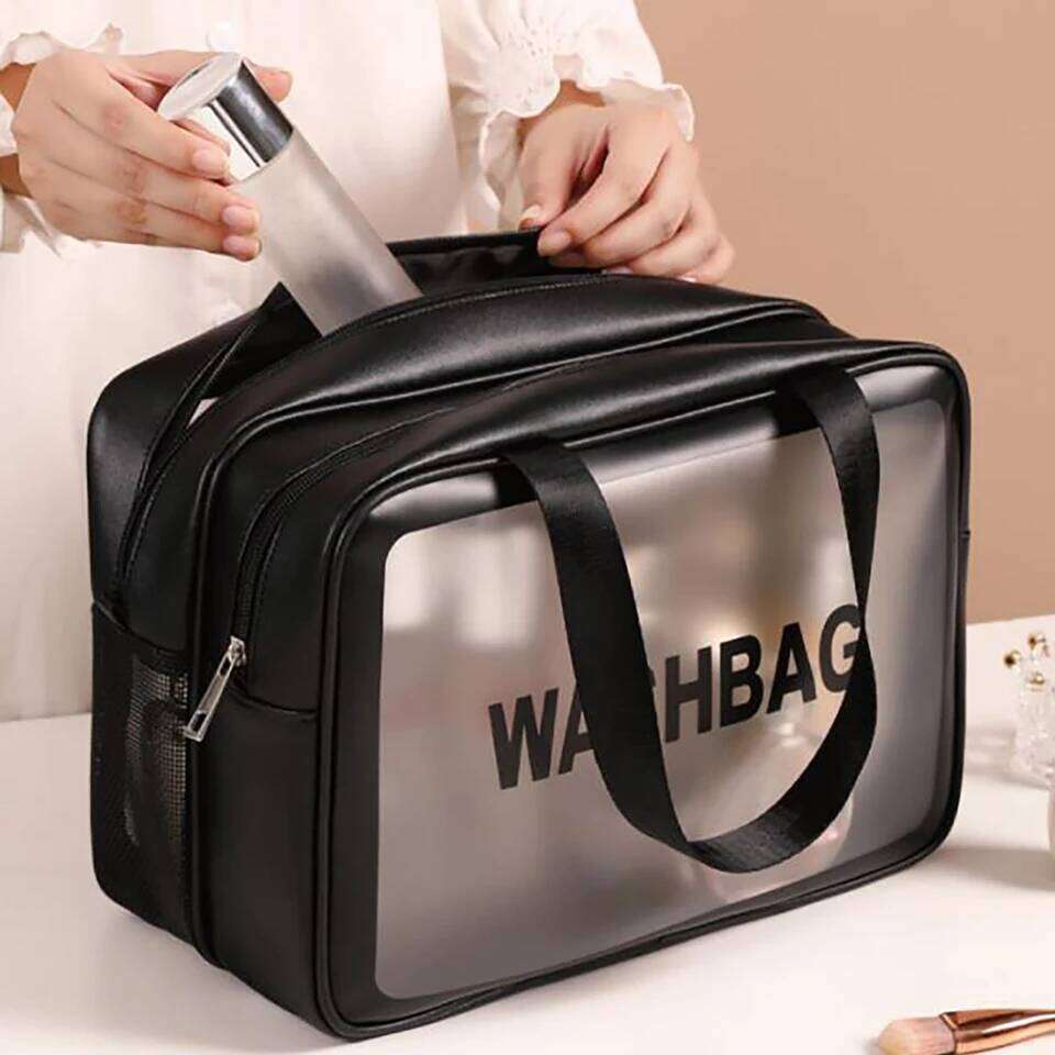 Travel Origanizer Extra Large Transparent Dry Wet Separation Makeup Bag for Traveling and Home XJ260310