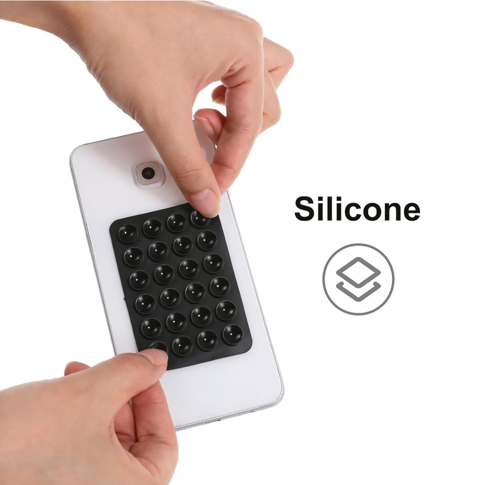 Silicone Suction Pad Back Sticker Suction Cup Phone Holder Silicone Cup Mat Smartphone Wall Stand Fixed for Glass Ceramic Tiles Phone Suction Cup
