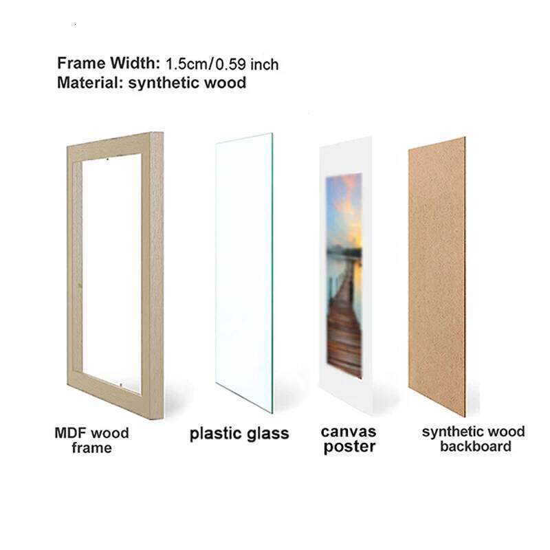 1/2/3pcs Wood Picture A4 8X12in Honors Certificate Document Wooden Photo Frame for Wall Hanging Desktop Disply H260310 - view 7