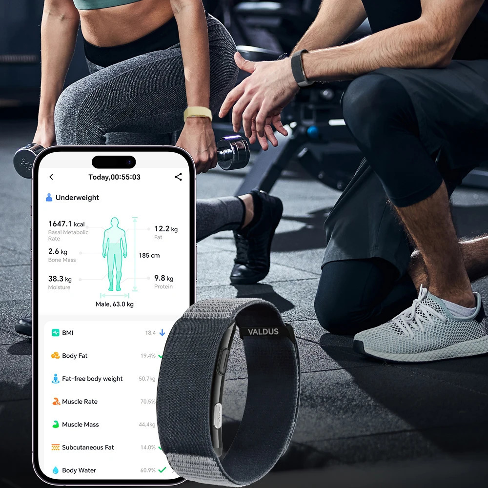 VALDUS VITRO ECG Smart Bracelet Heart Rate Blood Pressure Waterproof Long Battery Life Fitness SOS 2026 NO Screen Smartwatch 260324ww