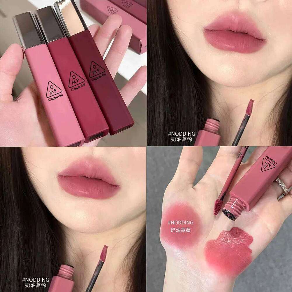 Cappuvini Cloud Velvet Lacquer Matte Finish Lip Mud Makeup White No Stain on Cup Female Lipstick Z260310