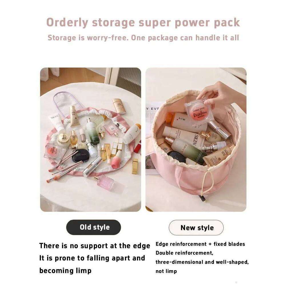 1PC 2025 Autumn/Winter new makeup large-capacity portable travel toiletry storage bag, drawstring bundle bag XJ260310