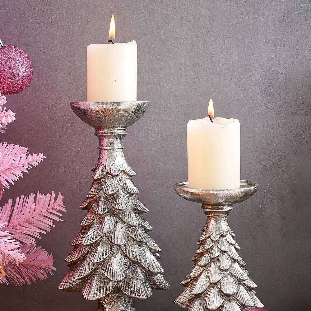 1PC, resin material home for Christmas tree candlestick decoration H260310