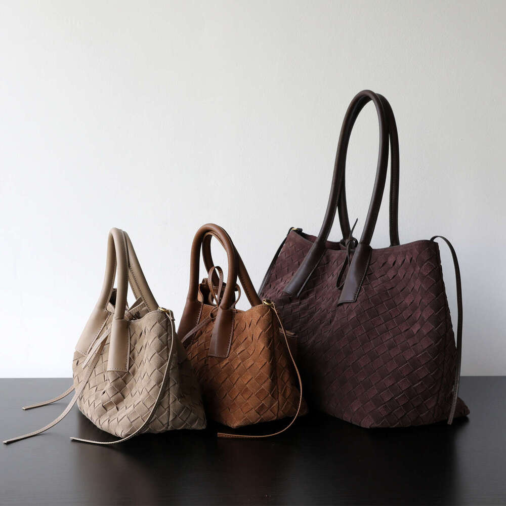 Luxury Shoulder Bags Totes Hobo Niche Light Autumn Winter Handwoven Suede Leather Handbag Large Capacity Commuter Tote Bag SENYY