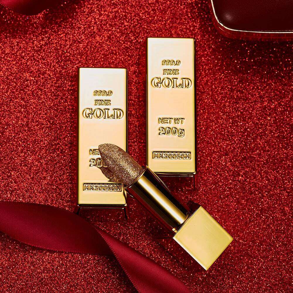 Glitter Lips Makeup Velvet Matte Gold Lipstick Waterproof Long Lasting Sexy Vampire Nude Lipsticks Lipgloss Cosmetics Z260310