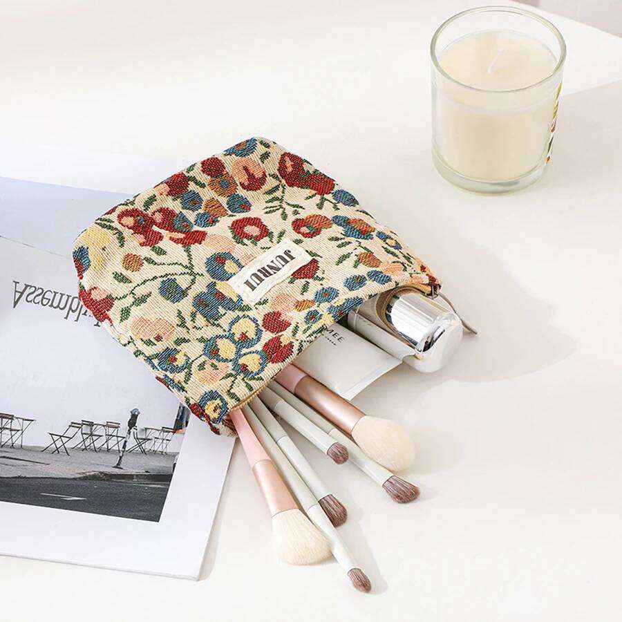 Women's cosmetic large capacity Chinese style flower travel portable toiletry bag, commuter storage bag XJ260310