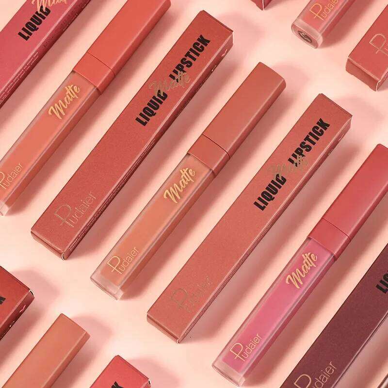 High Quality NEW 24 Hour Matte Lipstick Velvet Mist Clay Not Dry Cream Makeup 12 Color Nude Lip Stick Waterpoof Cosmetic Z260310