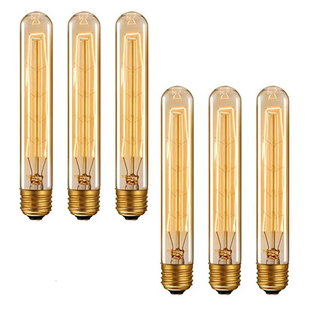 6pcs 4pcs Retro Lamp T185 40W E27 Filament Dimmable Decorative Incandescent Ampoule Vintage Edison Light Bulb for home Living H260310