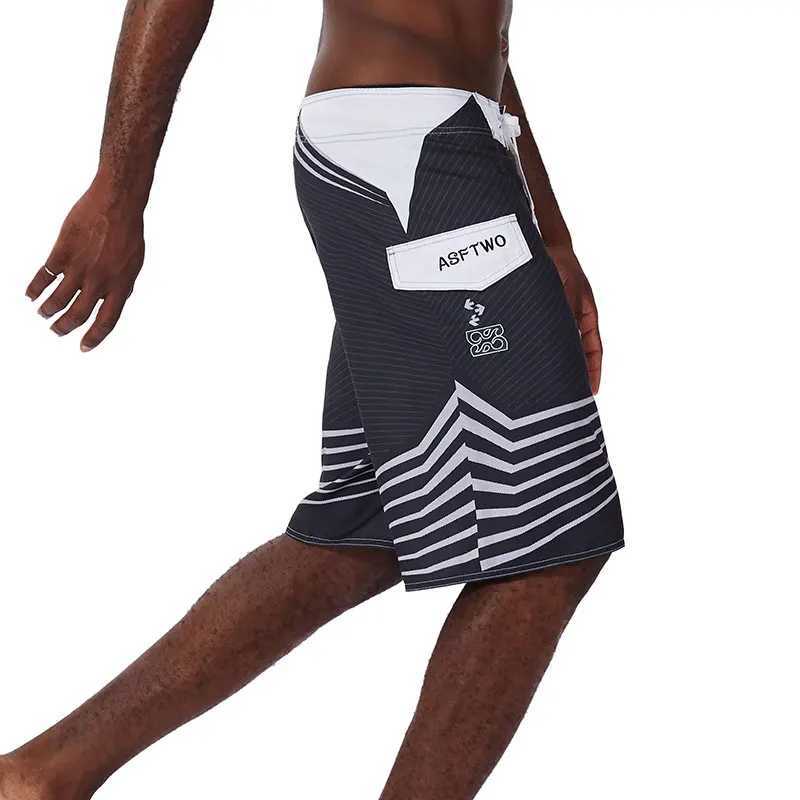 New Summer MenS Board Casual Drawstring Pockets Shorts Beach Brand Short Surfing Bermudas Male Boardshorts Quick Dry For Sports N260310