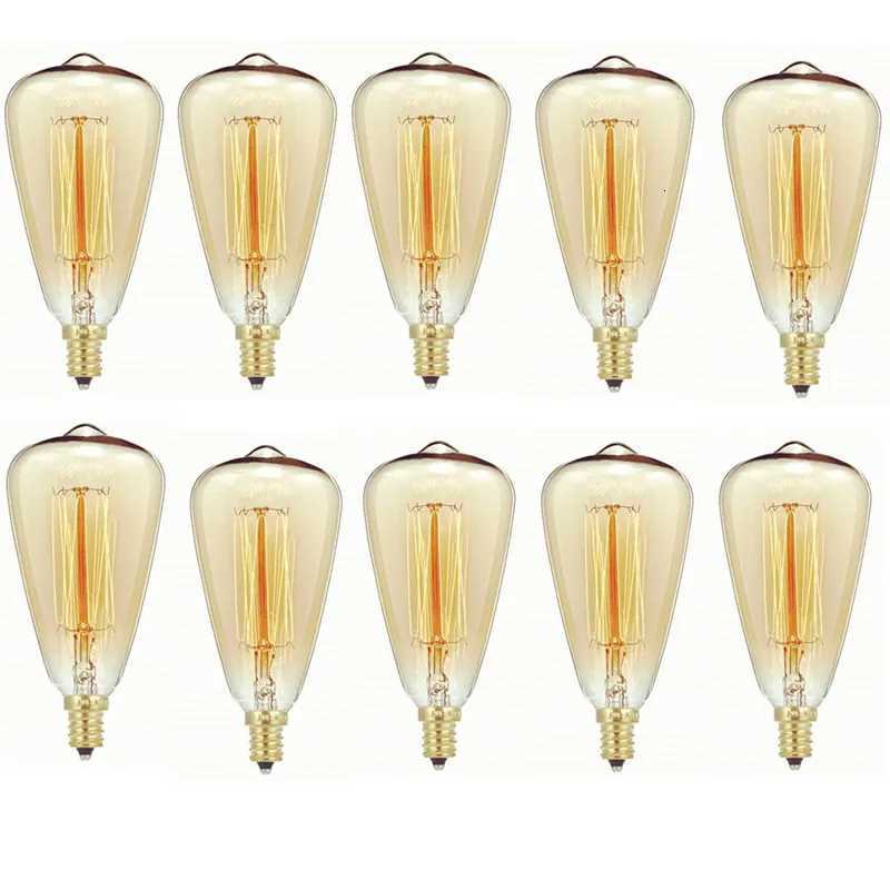 Bulb Lamp Edison 40 Watt E14 ST48 Dimmable Incandescent Vintage Edison Light Bulb 40W Warm White 220-240V H260310
