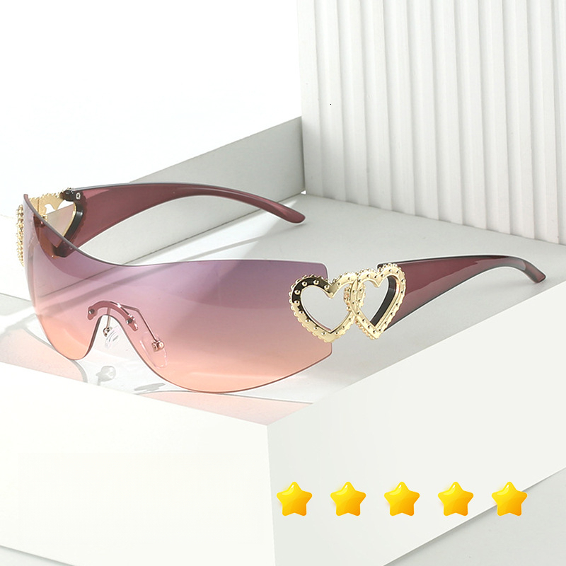 European And Designer Sunglasses American Sunglasses Sunscreen Fashion Instagram Men's Outdoor Sports Sunglasses High End Fashion Integrated Sunglasses