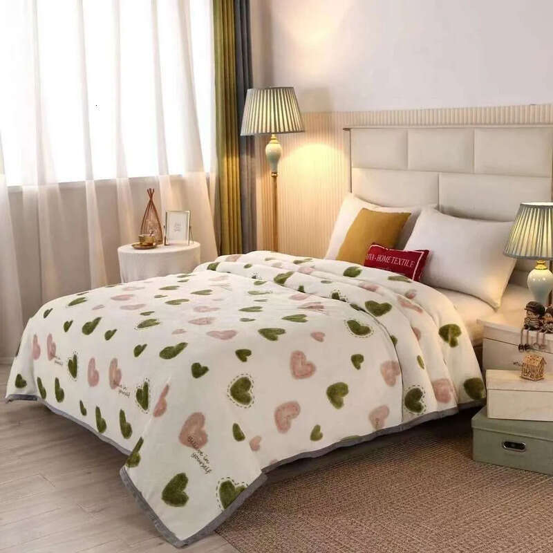 Printed Thickened Milk Velvet Flannel Gift Boxed Air Conditioning Blanket