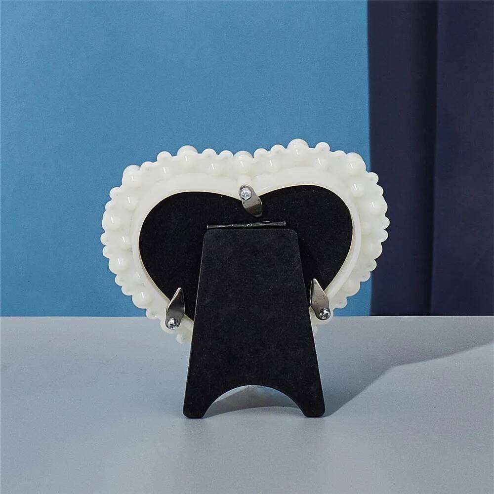 Japanese style pearl diamond round rectangle wedding children's birthday photo frame home decoration ornaments H260310 - view 7