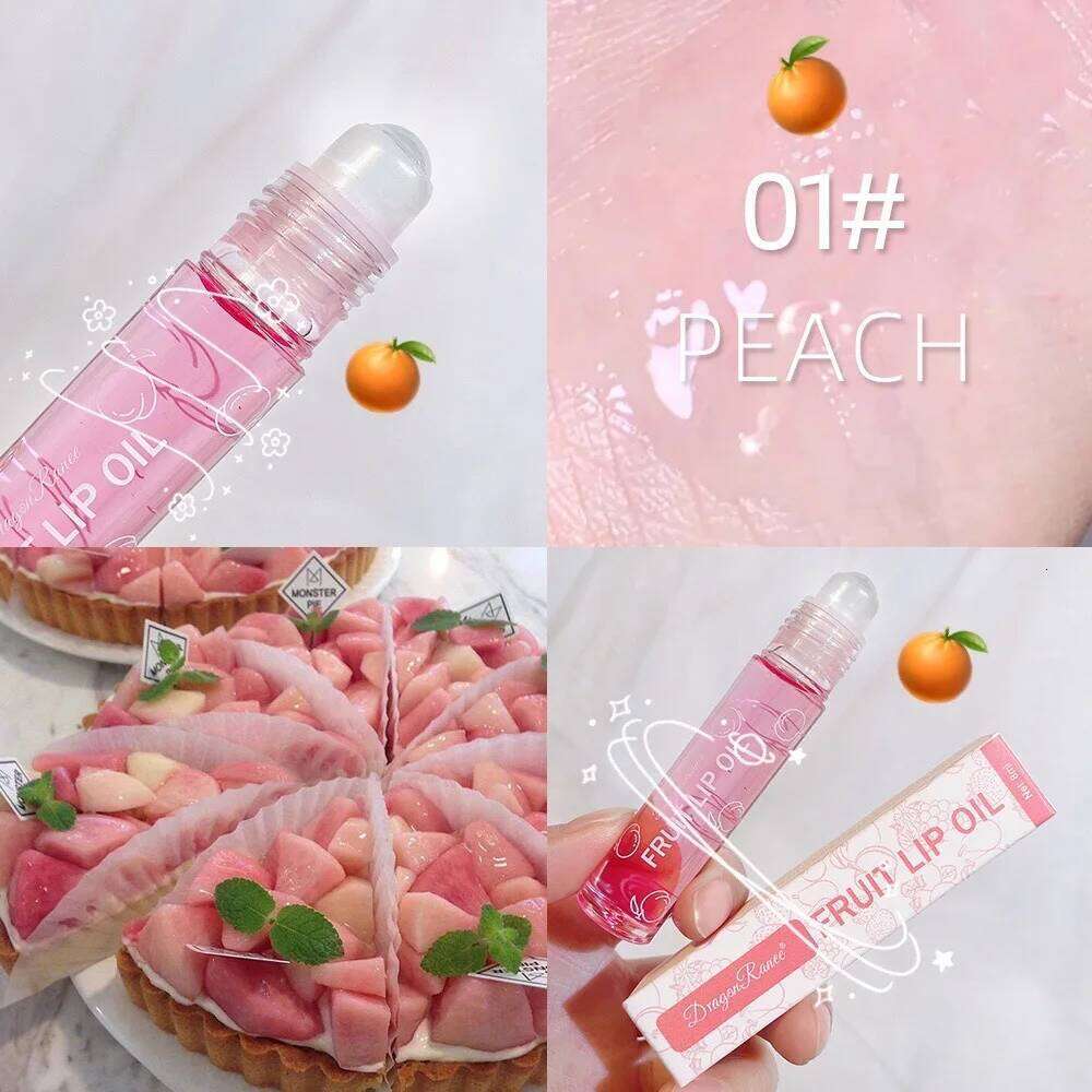 Roll-On Moisturizing Liquid Nourishing Colorless Transparent Fruit Oil New Valentine's Day Gift Lip Balm Z260310